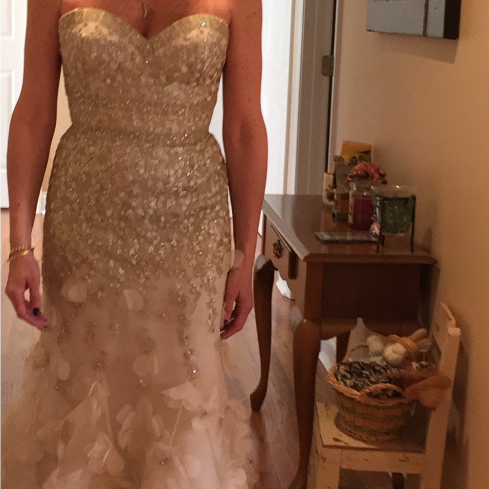 Elegant Cream Wedding Dress